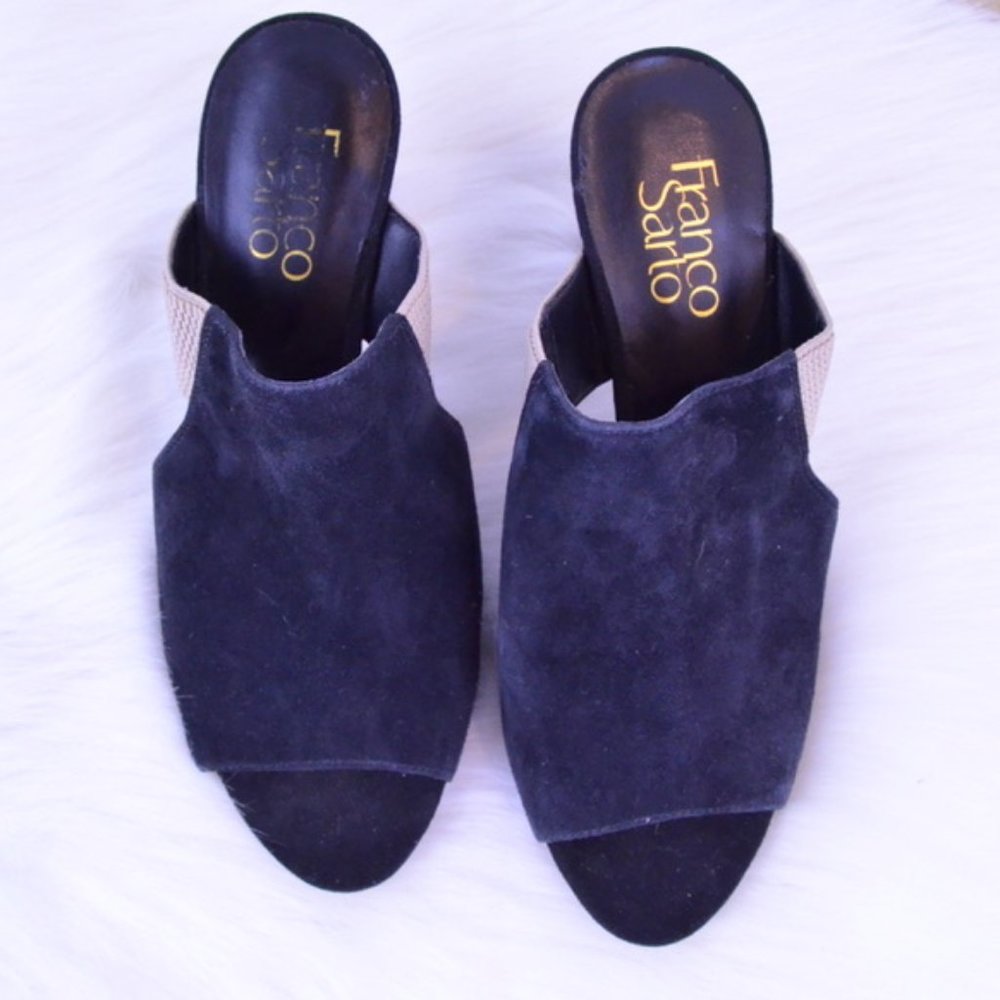 💥5/25 Franco Sarto heeled mules/slides size 6.5